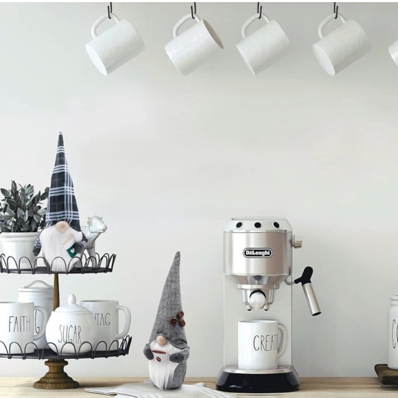 NWT Adorable Adjustable Hat- Gray Coffee ☕️ Gnome Decoration - Picture 12 of 14